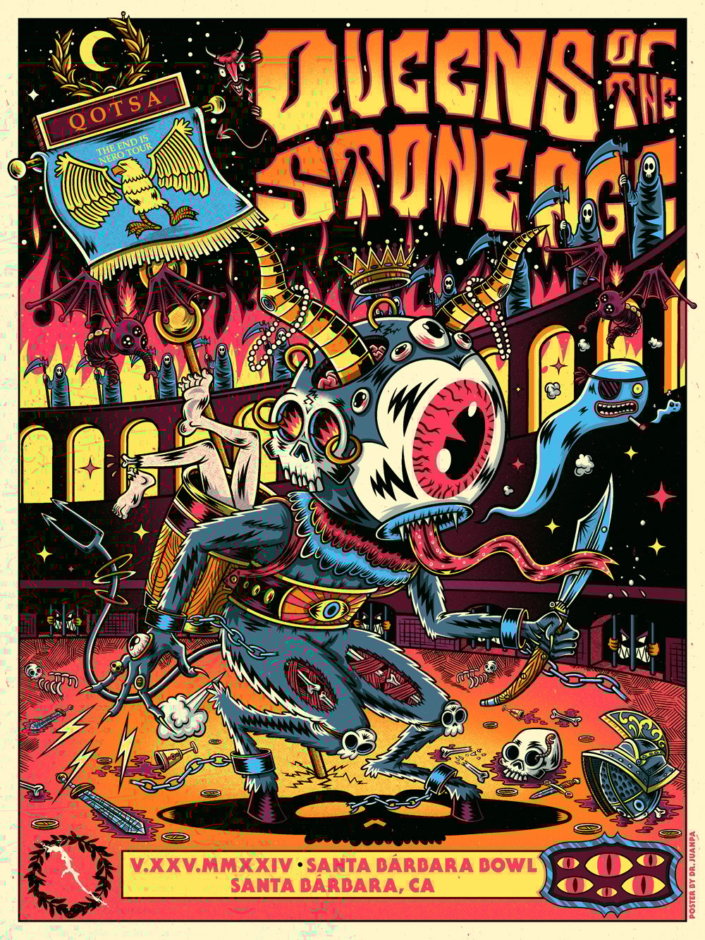 QOTSA Santa Bárbara CA 2024 (Regular & Foil) | Doctor Juanpa